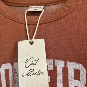 Oat Collective women's bonfire Club pullover for women - size L
